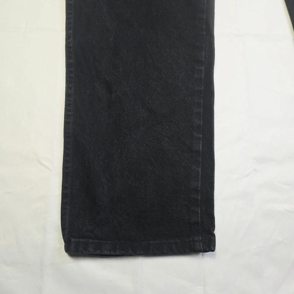 Rustler Men's Regular Fit Denim Jeans 36x32 Black Straight Leg Cotton T10